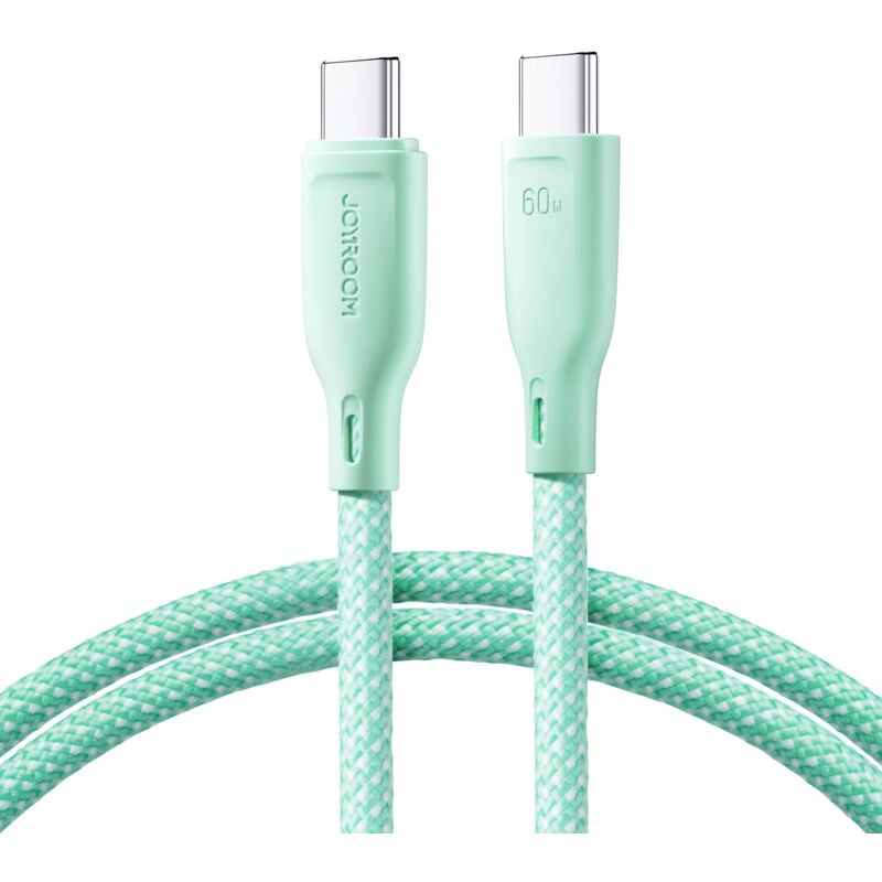 foto del prodotto cavo joyroom multi color series s a34 usb c usb c pd 60w 1 m verde