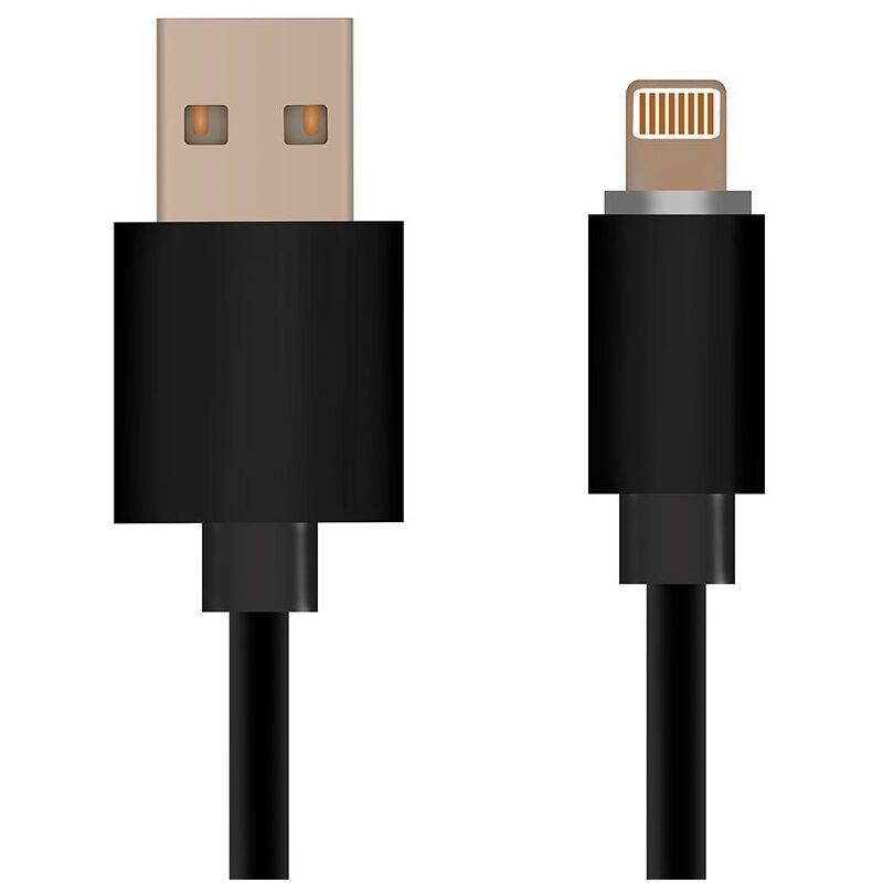 foto del prodotto cavo lightning 1.5m ricarica rapida 2.4a con licenza mfi colore nero v tac