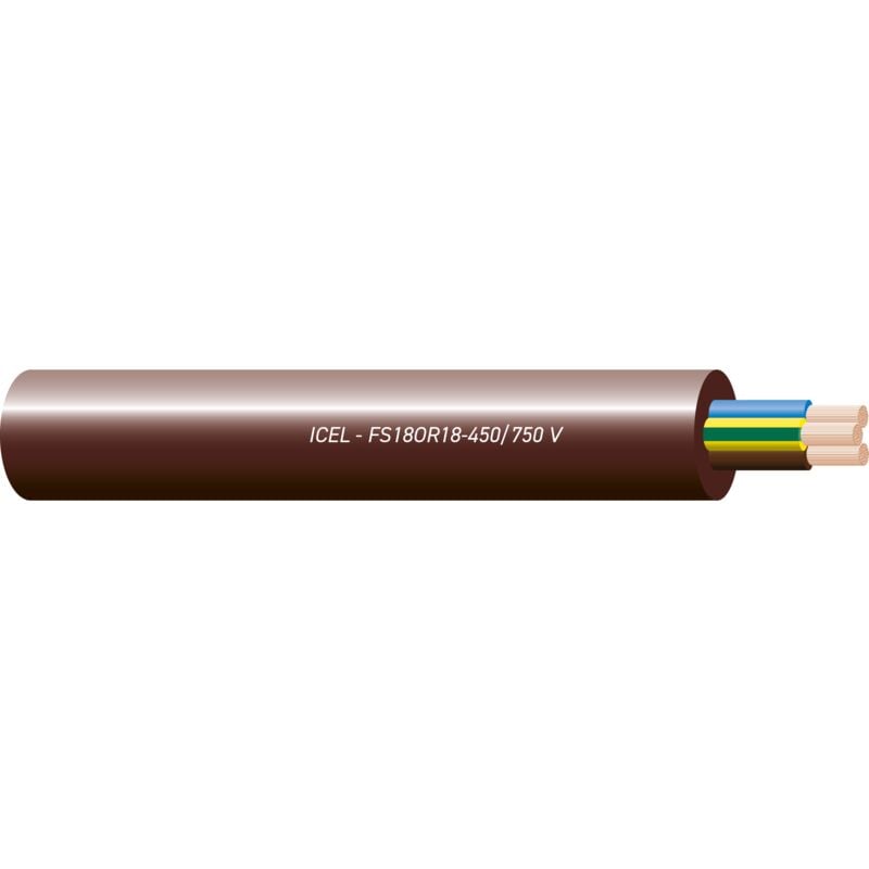 foto del prodotto cavo multipolare fs18or18 450 750v 4g1.5mmq antifiamma marrone