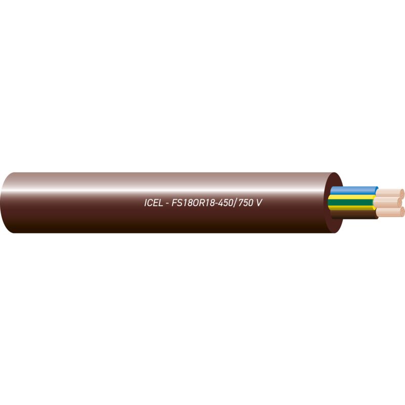 foto del prodotto cavo multipolare fs18or18 450 750v 4g2.5mmq antifiamma marrone