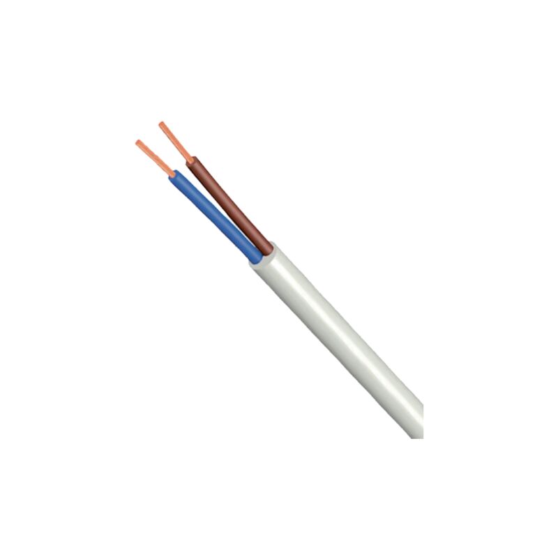 foto del prodotto cavo multipolare h03vv f electraline 2x0.75mm2 da 20m bianco 11185