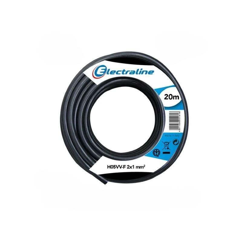 foto del prodotto cavo multipolare h05vv f electraline 2g1mm2 da 20m nero 11405