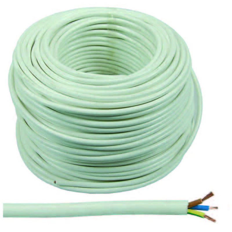 foto del prodotto cavo multipolare similgomma bianco h05vv f 3x mmq.1 colore bianco