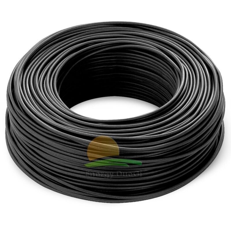 foto del prodotto cavo nero per fotovoltaico, sezione 6 mm, lunghezza 10 metri lineari