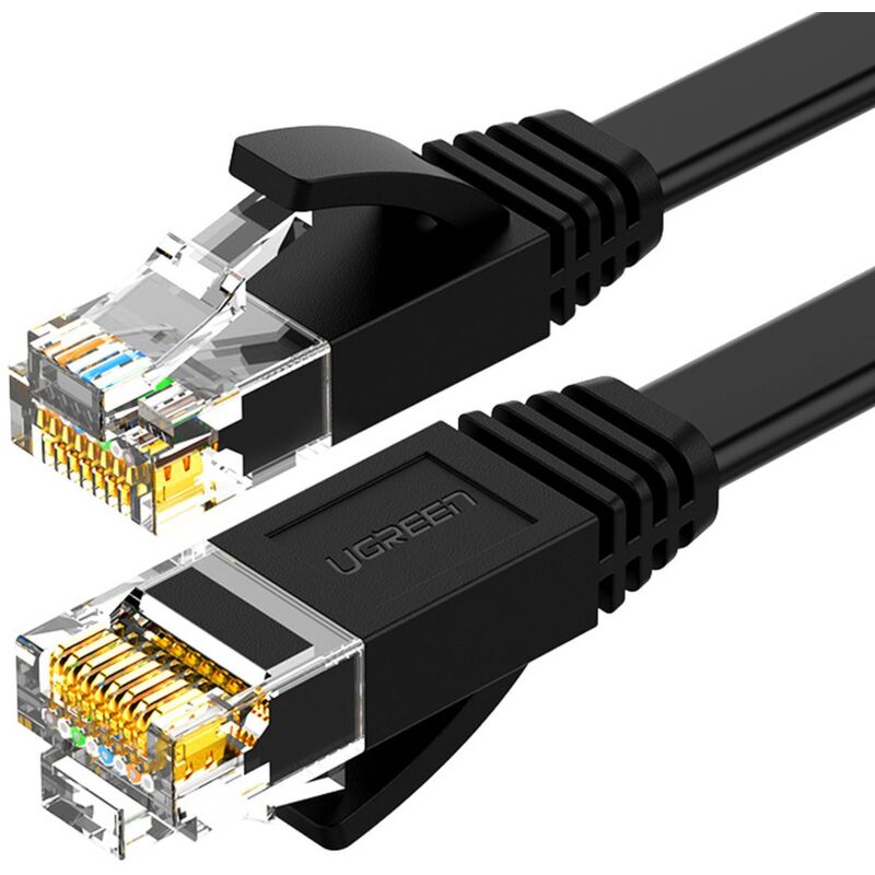 foto del prodotto cavo patch lan rj45 piatto cat. 6 5 metri nero