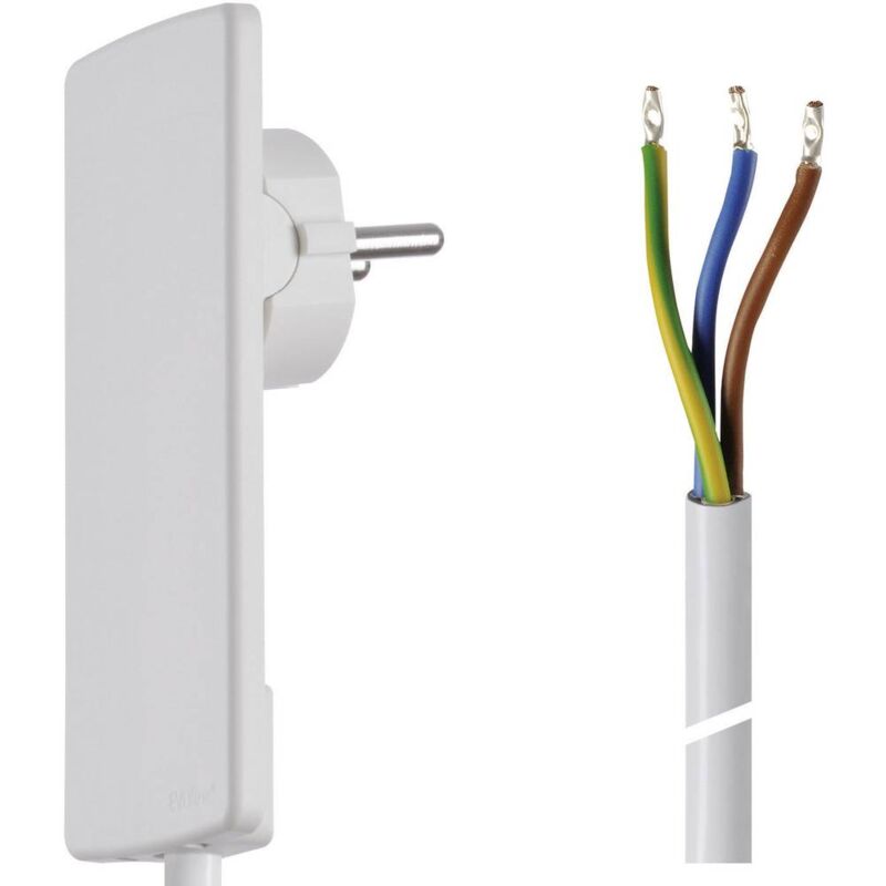 foto del prodotto cavo per alimentazione evoline 151000151300 bianco 1.50 m