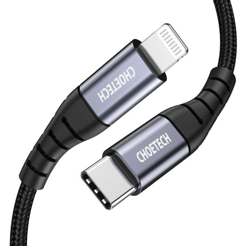 foto del prodotto cavo per iphone mfi usb c lightning 480mb s 3a 2m nero