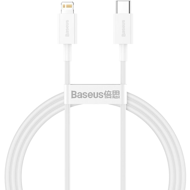 foto del prodotto cavo per iphone usb tipo c lightning power delivery 20w 1m bianco