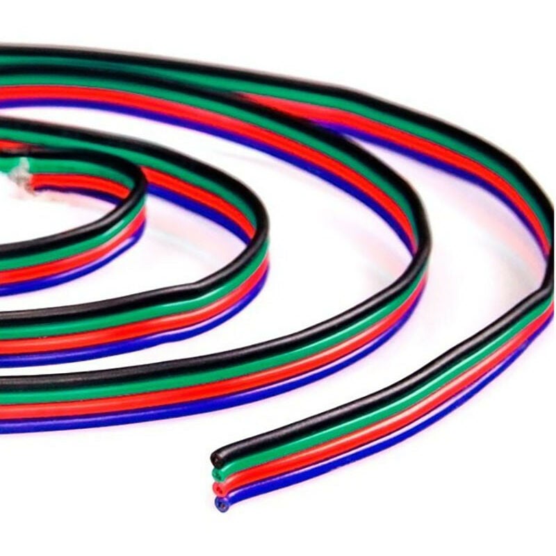 foto del prodotto cavo per led rgb 4 filati nastro 0,2mm2 venduto al meter