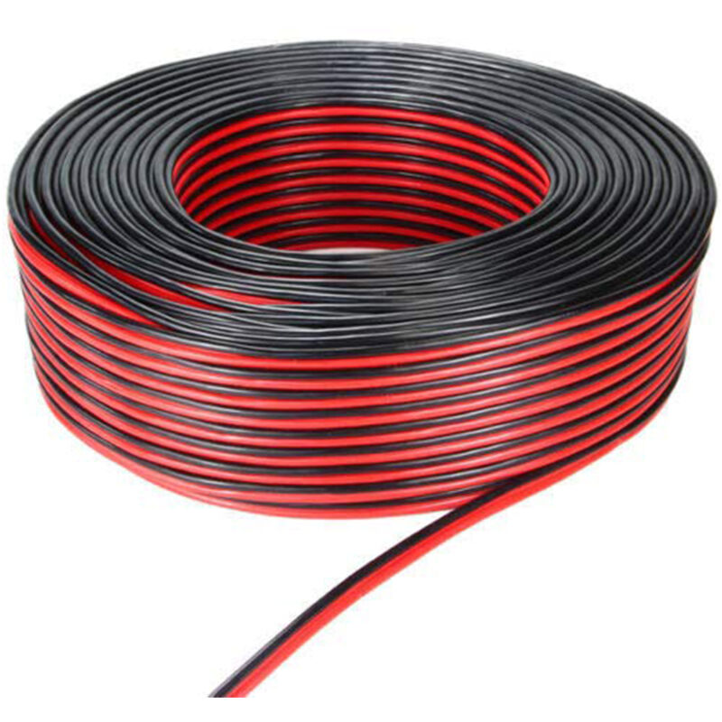 foto del prodotto cavo prn 2x0,75 filo elettrico matassa piattina rame rosso nero solcavi p275rn