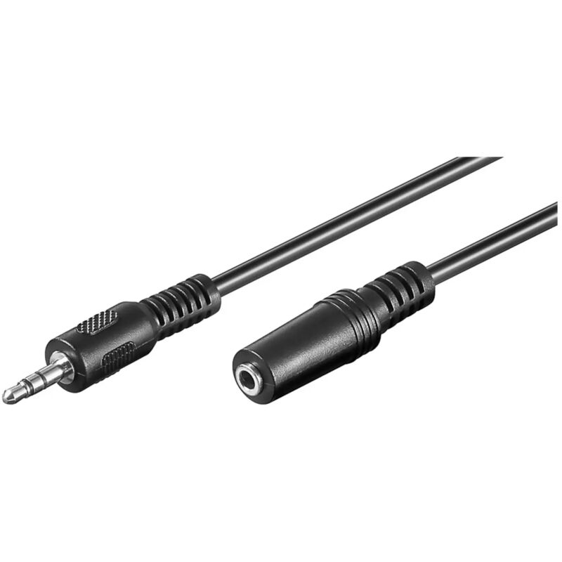 foto del prodotto cavo prolunga audio jack stereo 3.5 mm 3 poli economico 5 mt