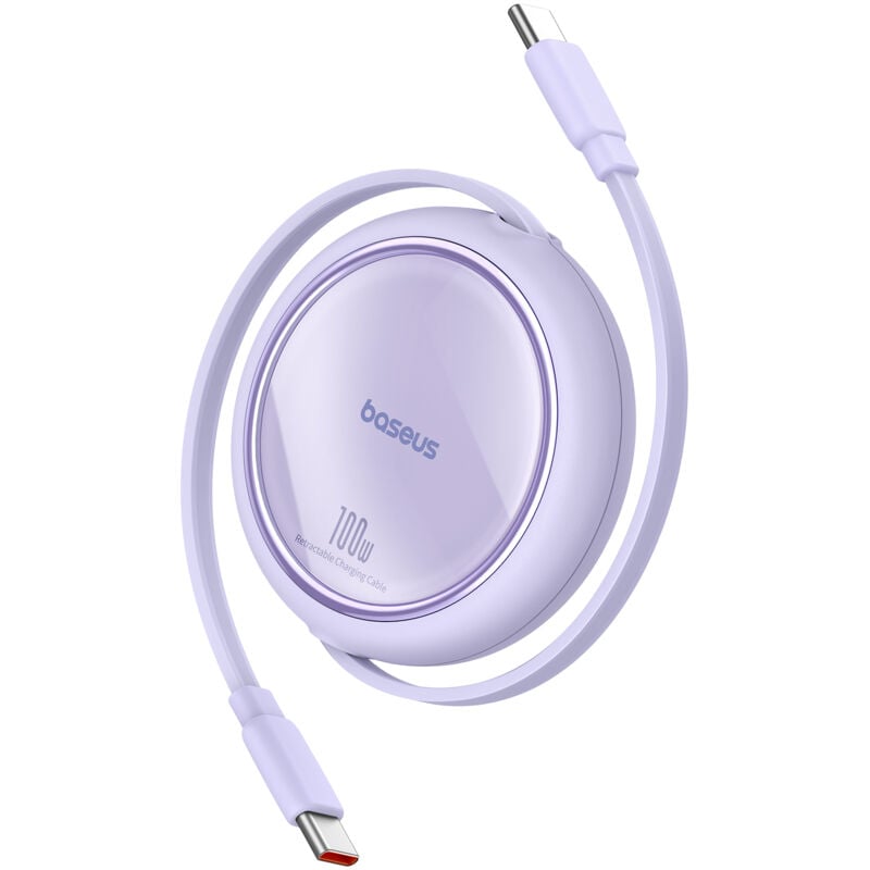 foto del prodotto cavo retrattile usb c 100w free2draw mini 1m viola