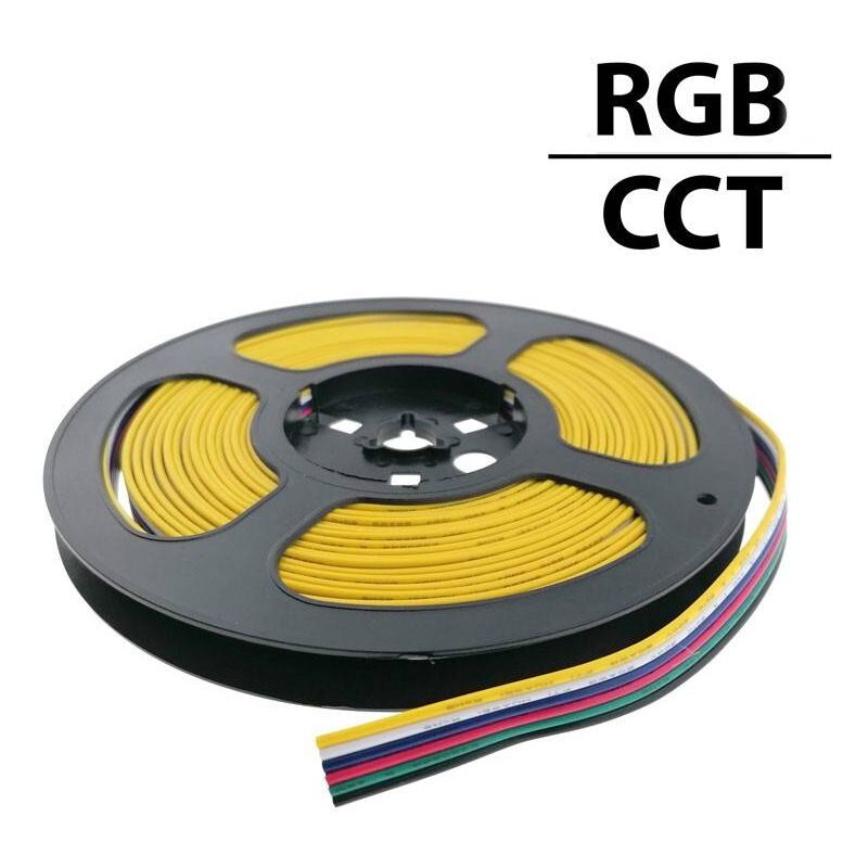 foto del prodotto cavo rgb cct per illuminazione led rgb cct 12 24v