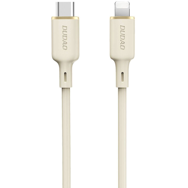 foto del prodotto cavo rinforzato sr per iphone usb c lightning 30w 1m beige