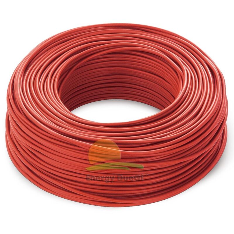 foto del prodotto cavo rosso per fotovoltaico, sezione 6 mm, lunghezza 10 metri lineari