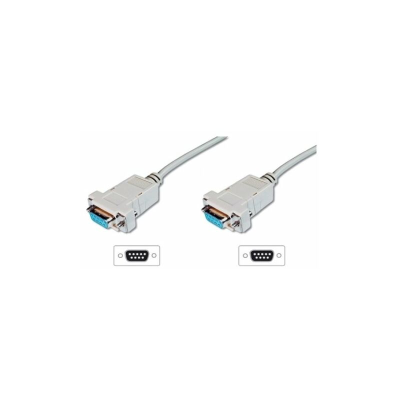 foto del prodotto cavo seriale null modem 9 poli sub d f f 2mt lp120 