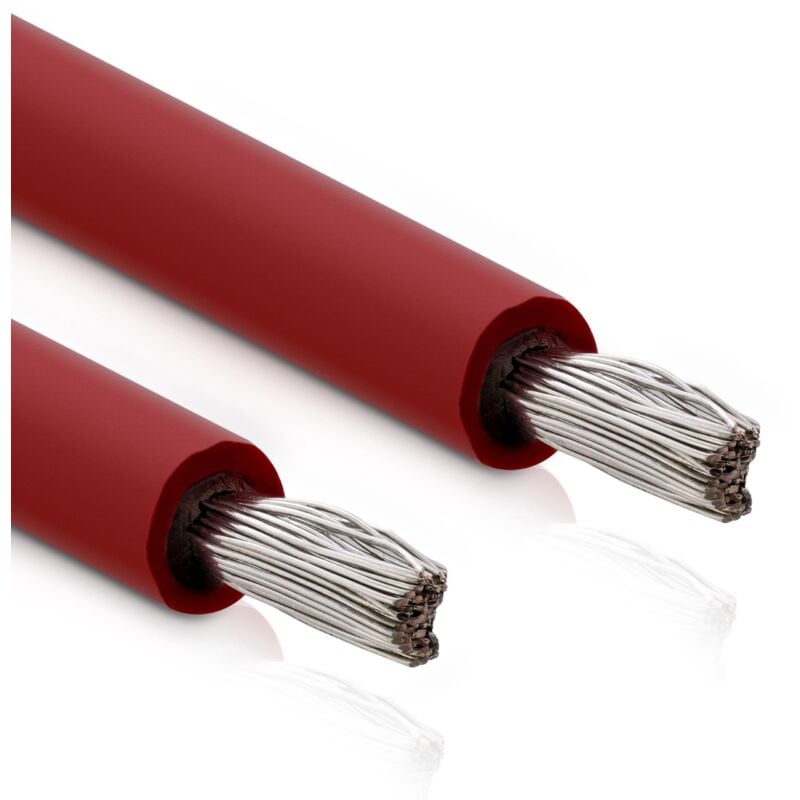 foto del prodotto cavo solare 4 mm , 25 m, cavo di installazione, al metro, rosso, h1z2z2-k, fotovoltaico, resistente ai raggi uv e durevole, 94425r - inline