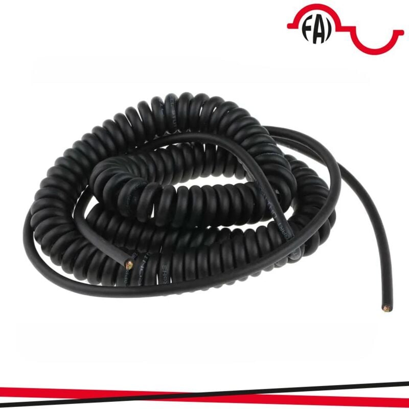 foto del prodotto cavo spiralato 3x1 nero 10 mt