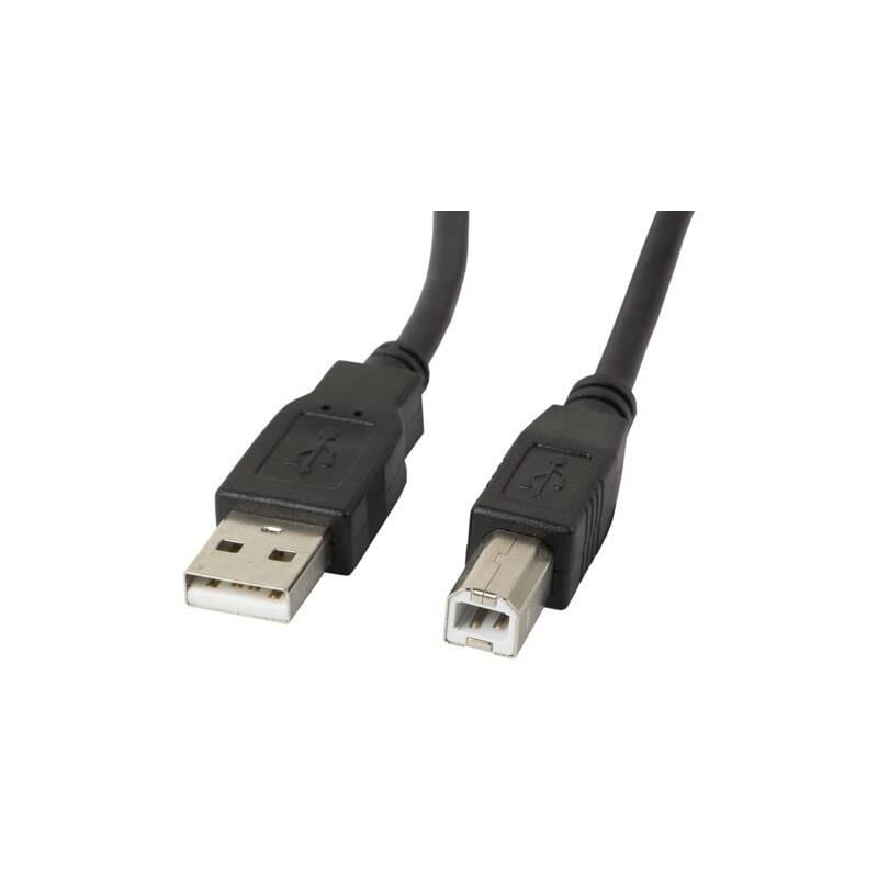 foto del prodotto cavo stampante usb maschio usb maschio in ferrite 5m nero lanberg