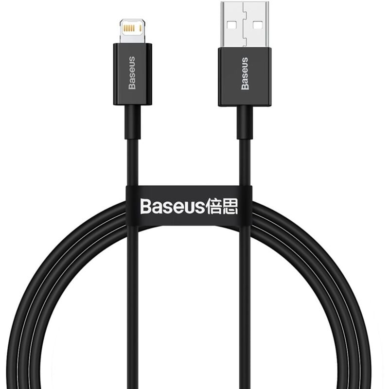 foto del prodotto cavo superiore per iphone usb - lightning 2.4a 1m nero