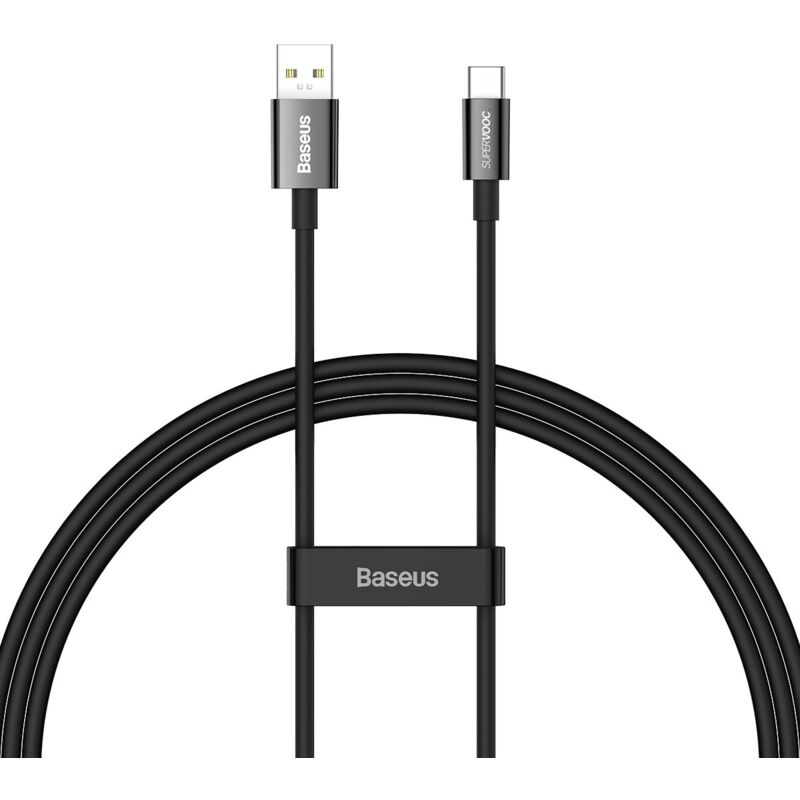 foto del prodotto cavo supervooc da usb a a usb c della serie superior da 65 w, 1 m, nero