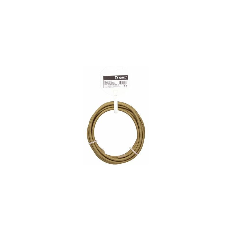 foto del prodotto cavo tessile 2,5 m 2x0,75 mm marrone chiaro