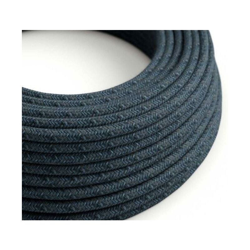 foto del prodotto cavo tessile al metro creative cables in cotone blu mirage rx10 2x0,75mm xz2rx10