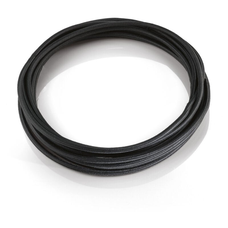 foto del prodotto cavo tessuto nero 10m