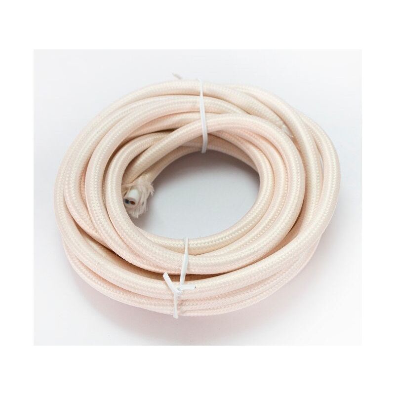 foto del prodotto cavo tondo in tessuto, rosa ballerina, 3m sans marque