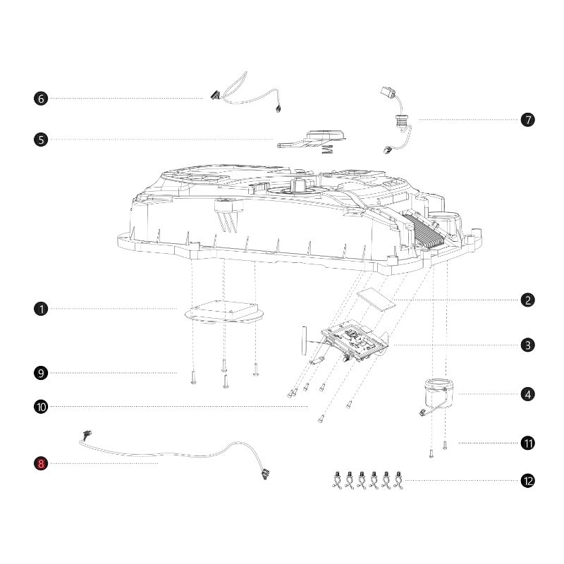 foto del prodotto cavo trasmissione antenna gnss originale bluebird robot i108e ab12.02.00.0144