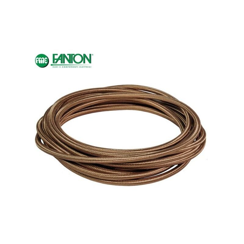 foto del prodotto cavo treccia seta 5mt. 3x0,75 marrone