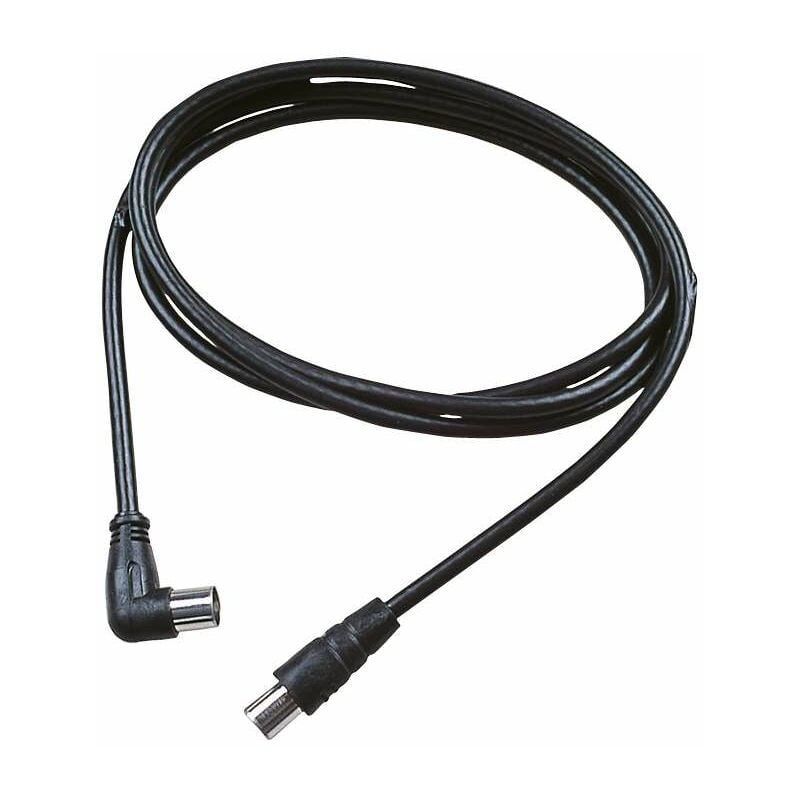 foto del prodotto cavo tv 1,5 m con 1 spina assiale e 1 spina a 90 