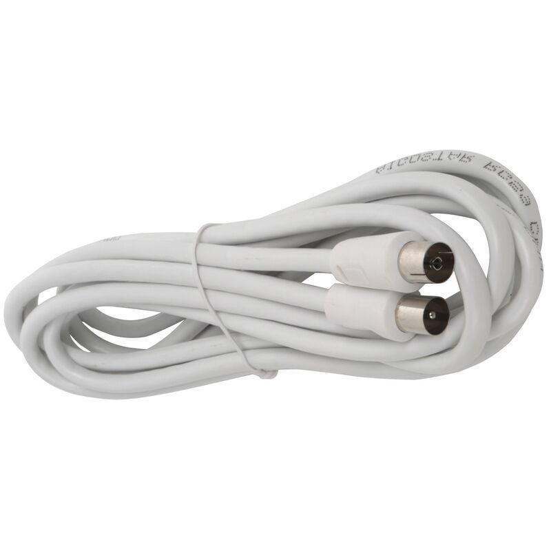 foto del prodotto cavo tv per antenna maschio femmina 3m bianco aigostar