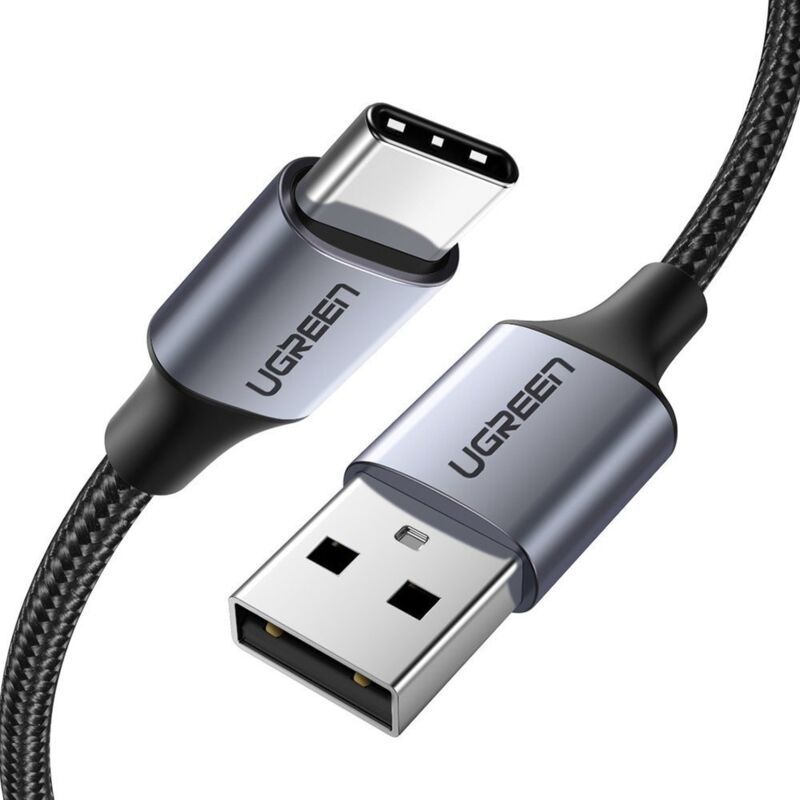 foto del prodotto cavo ugreen us288 60126 usb a usb c qc 3.0 3a 1 m grigio