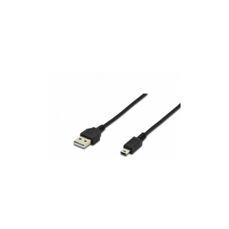 foto del prodotto cavo usb 2.0 a mini b m m nero ak300130018s 