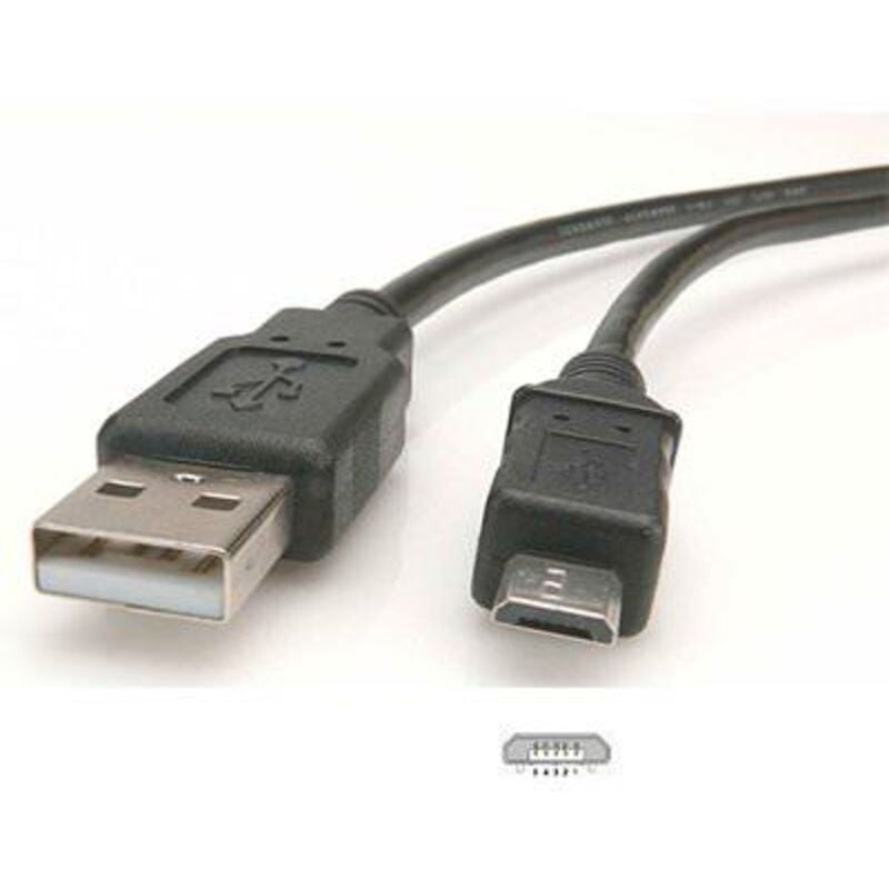 foto del prodotto cavo usb 2.0 ad alta velocit , nero, spina usb 2.0 tipo a spina usb 2.0 micro tipo b . lunghezza del cavo 0.15 m