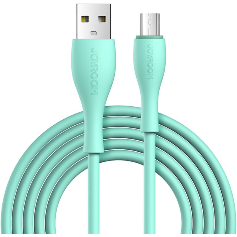 foto del prodotto cavo usb a microusb 3a indicatore di carica 2m verde