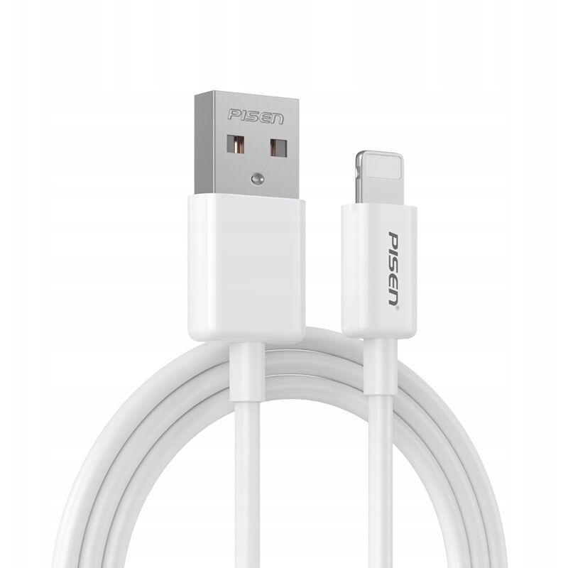 foto del prodotto cavo usb lightning per iphone apple ricarica veloce 2m pisen