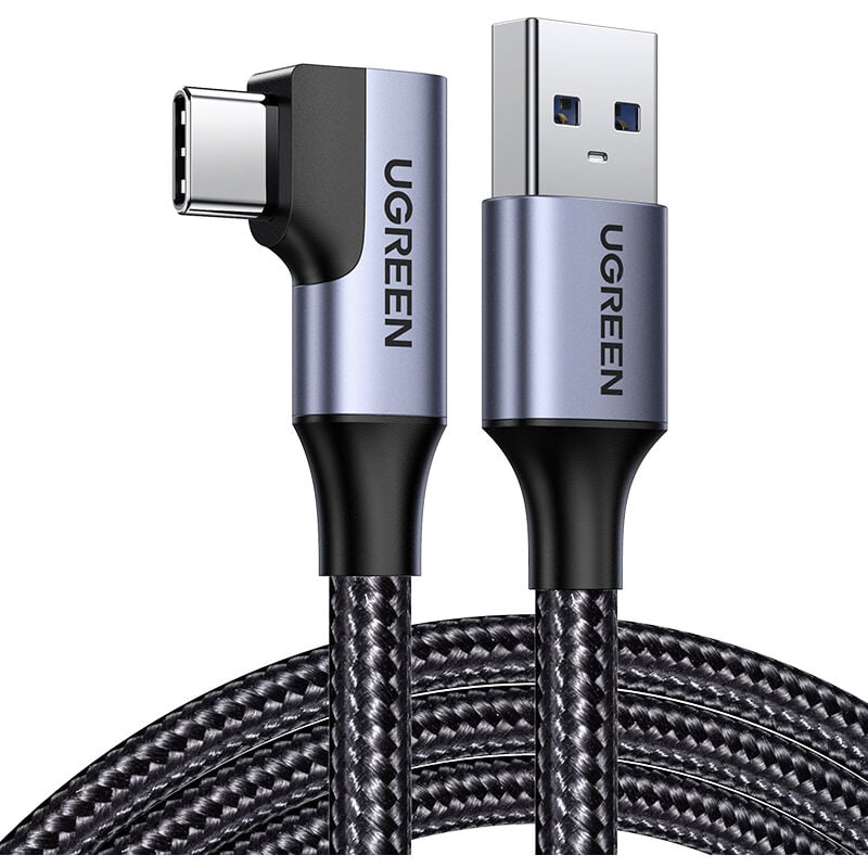 foto del prodotto cavo usb usb c 5gb s 3a angolato 1m nero