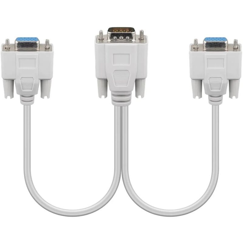 foto del prodotto cavo vga sdoppiatore splitter collegamento 2 monitor pc