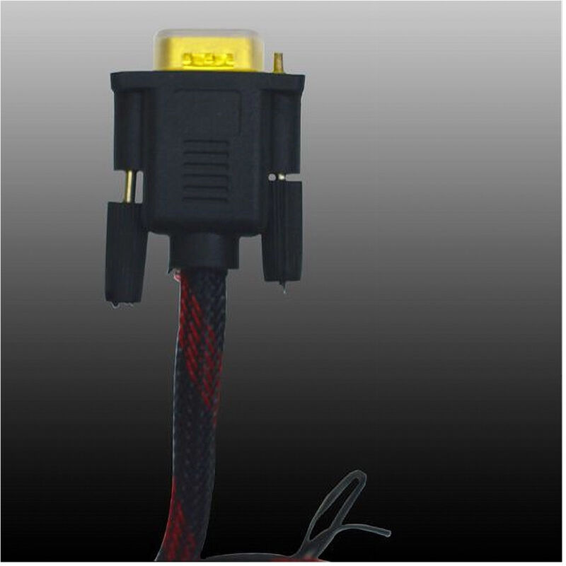 foto del prodotto cavo vga-vga telato monitor tv pc da 3.0 metri m m 15 pin 24 k vga-rt3m - - maxtech