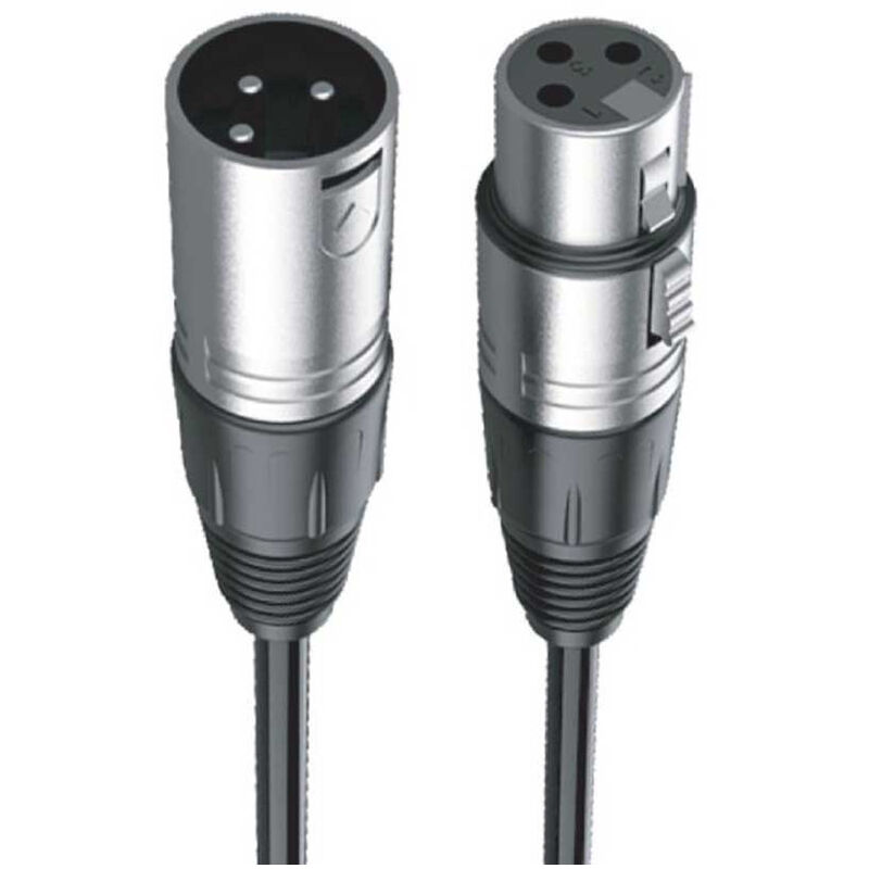 foto del prodotto cavo xlr 3 pin bilanciato maschio a femmina 10 metri per microfono prolunga per microfoni mixer altoparlanti amplificatore