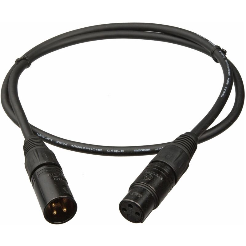 foto del prodotto cavo xlr canon per console dmx nero