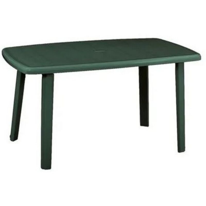 foto del prodotto cayman tavolo in polipropilene con finitura lucida verde da esterno 140x90x72 cm