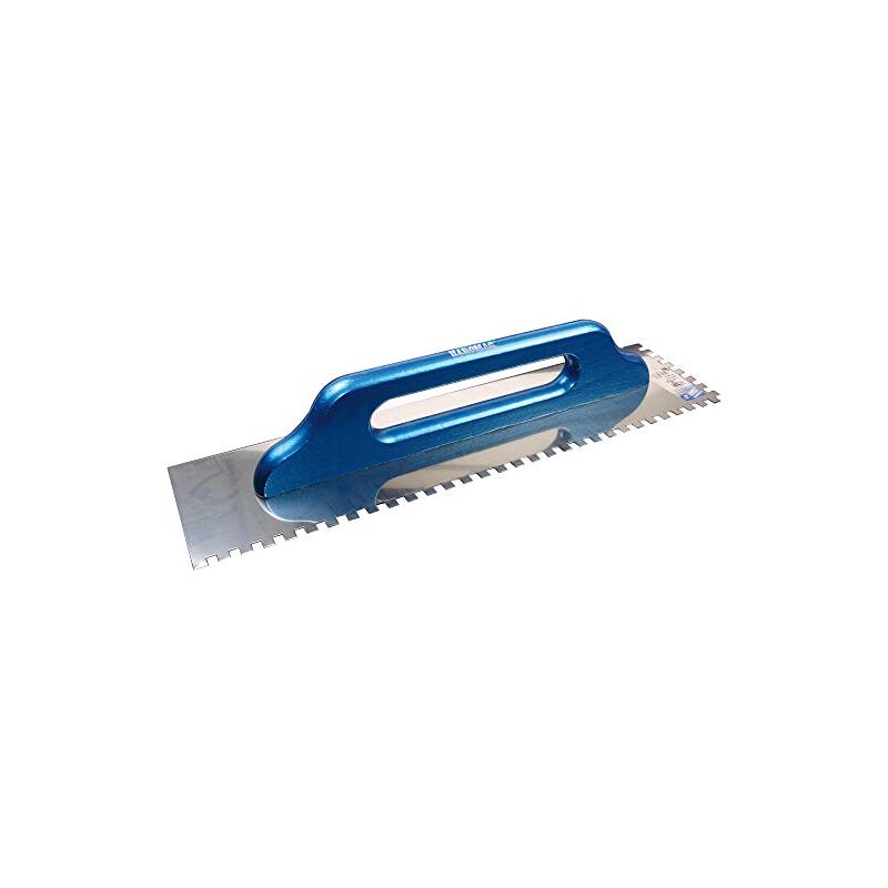 foto del prodotto cazzuola haromac svizzero, 8 x 8 mm dentata, in acciaio inox, 500 x 130 mm con manico in legno, 10551008