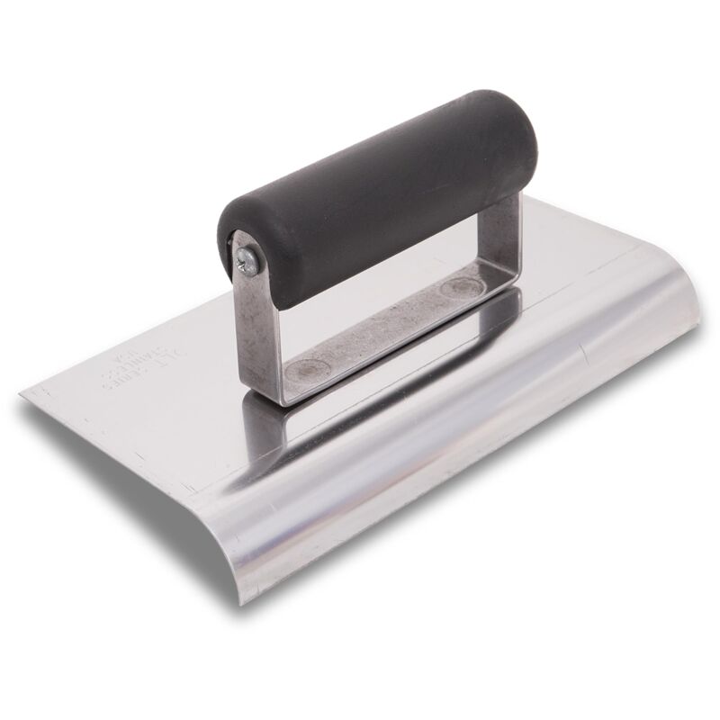 foto del prodotto cazzuola per bordi marshalltown in acciaio inossidabile con manico in plastica, prevede l arrotondamento al calcestruzzo, raggio 13 mm, labbro 16