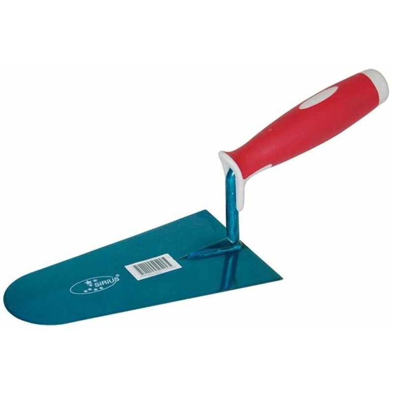 foto del prodotto cazzuola punta tonda cm 18 manico bicomponente mm 180 sirius attrezzo muratore