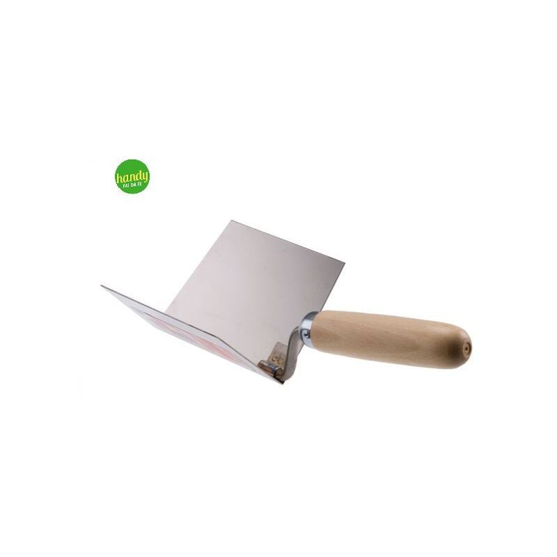 foto del prodotto cazzuolino kapriol angoli interni piano acciaio 120 mm inox manico legno