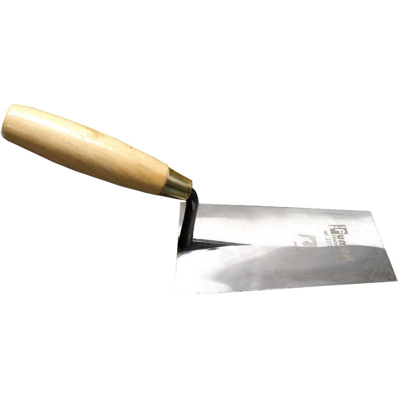 foto del prodotto cazzuolino punta quadra manico legno lunghezza 14 cm