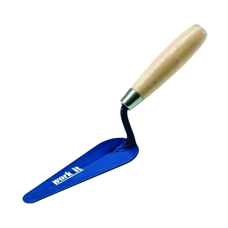 foto del prodotto cazzuolino work it lingua di gatto manico in legno mm.140